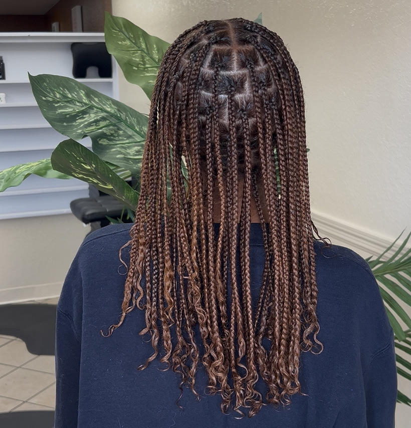 Natural hair plaits
